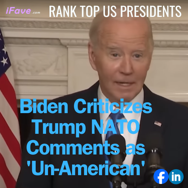 President Biden publicly denounces former President Trump's stance on NATO